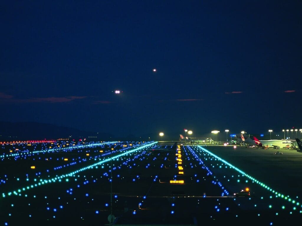 airport at night
